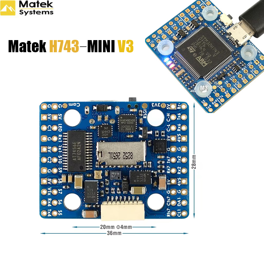 Contrôleur de vol Matek H743‑M - Drone Racing Flight Controller avis et prix